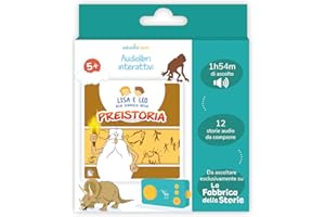 Lunii - Cofanetto con audiolibro in italiano per bambini Lisa e Leo alla scoperta della Preistoria - storie da ascoltare per bambini dai 5 anni sulla Fabbrica delle Storie