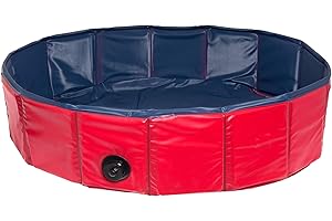 Karlie 31808 Doggy Pool 160 cm Diameter Red and Blue