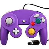 OSTENT Wired Shock Game Controller Compatible for Nintendo GameCube NGC Video Game Color Purple