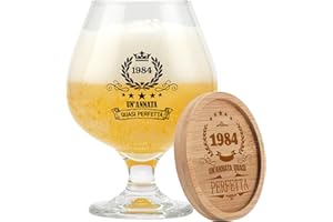 PRSTENLY 40 Anni Compleanno Uomo, Idee Bier Vetro + Costo Bambus 40 Anni Regalo Compleanno Papà, Amici, Fratello, Collega, Zio, Idee Regali Amici Compleanno