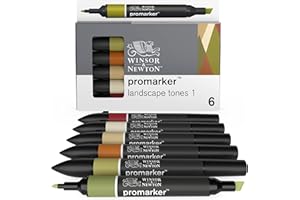 Winsor & Newton Promarker Set de 6 Tons Paysage
