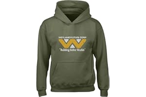 Crown Designs Weyland Yutani Vintage Sci Fi Movie Film Inspired Premium Quality Unisex Hoodies for Men, Women and Teens