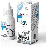 Supravet Ear Clean Kedi K&ouml;pek Kulak Temizleme Sol&uuml;syonu 50 ml