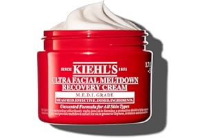 Kiehl’s Ultra Facial Meltdown Recovery Cream, Colloidal Oatmeal Skin Protectant for Sensitive, Eczema‑Prone Skin, Repairs Barrier & Hydrates up to 96hrs, 50ml