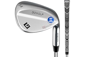 Gowolf Forged Golf Wedges 50/52/54/56/58/60/69 Degree Single or Sets for Men, Right Hand Premium Full Face Gap Wedge Sand Wedge Lob Wedge Golf Club, Great Golf Gifts - CNC Milled Face for More Spin