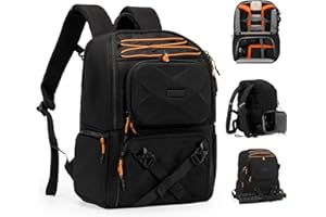 Cwatcun Plecak na aparat fotograficzny, wodoodporny, profesjonalny plecak na aparat fotograficzny do lustrzanki bezlusterkowej