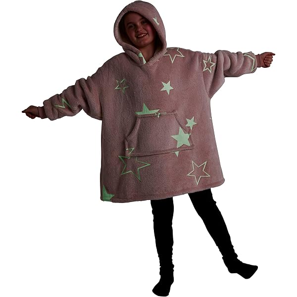 Silentnight Snugsie Oversized Hoodie Blanket Blush Ultra Soft Fleece Warm  Cosy Comfy Wearable Big Pocket Hoodie Blanket Throw for Adults Men Women  Girls and Teens 543620GE : Amazon.co.uk: Fashion