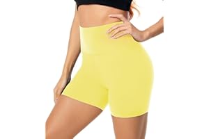MOREFEEL Hohe Taille Radlerhose Damen Shorts Blickdicht Kurze Sporthose Leggings für Sport Fitness Sommer Yoga Biker Hotpants