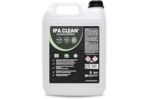 MCHEM IPA Clean, Isopropanolo, Alcool Isopropilico, Alcool puro al 99,9%, Pulizia Stampanti 3D, Elettronica, Detergente per Vaschette ad Ultrasuoni, Multiuso - tanica da 5 litri