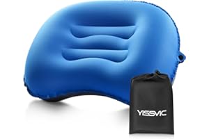 YISSVIC Camping Pillow for Sleeping Inflatable Pillow Travel for Neck Lumber Support Backpacking Pillow Travel Air Pillows for Camping Hiking Backpacking Airplane Flight