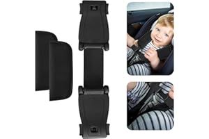 DYMHQ Facile da Pulire Fibbia di Sicurezza Bambino Seggiolino, Nero Cinghie Anti Fuga per Seggiolino Auto con 2 Fondine da Spalla, Cintura Sicurezza Seggiolino Auto Imbracatura per Passeggino
