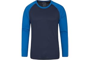 Mountain Warehouse Endurance Mens Top – Long Sleeves, Quick Dry T-Shirt, Highly Breathable Tee, UPF50 Protection Tee Shirt – For, Travelling, Walking, Gym