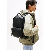 TOMMY HILFIGER TJM ESS DAILY PU DOME BACKPACK Erkek Sırt &Ccedil;antası, Siyah, Tek Beden