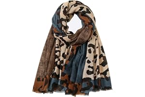 KAVINGKALY Boho écharpe pour Femmes Motif de Fleurs Imprimée Florale Légère Mode écharpes à Franges Enveloppes Châle