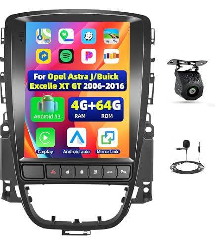 Autoradio Android 13 Pour Opel Astra K / Buick Verano 2015-2019 - Écran Tactile 9", 4Go RAM, 64Go ROM - CarPlay/Android Auto Sans Fil, GPS, Caméra Recul - 14