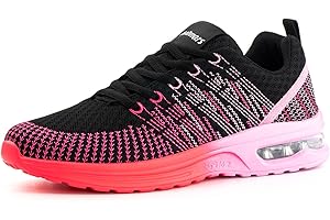 Hitmars Chaussures Running Femme Basket Femme Chaussure de Sport Course Outdoor Jogging Fitness Legere Casual Respirant Sneakers