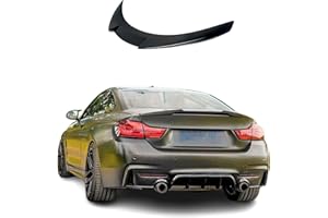 ‎FLY DESIGN Heckspoiler passend für BMW 4er F32 Coupe, Heckflügel, Spoilerlippe für Auto Tuning, Schwarz Glanz mit ABE