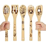 Cucchiai di legno unici per cucinare, Nightmare Before Christmas gadget, set di pentole in bambù organico antiaderente, set d