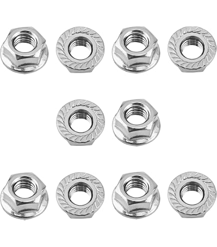 M5 Hexagon Serrated Flange Nuts BLACK Stainless Steel A4 DIN 6923 | Bolt World