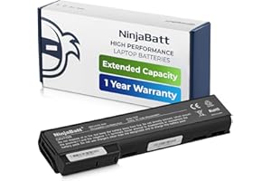 NinjaBatt Battery for HP 8470P 8460P 6470B 6460B 6570B 6560B 628670-001 6475B CC06 8560P 8570P CC06XL 628668-001 628666-001 6360B 8460W 8470W 6360T 6465B 6565B [6 Cells/4400mAh/48Wh]