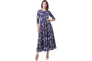 Yash Gallery Indian Tunika Tops Damen Baumwolle Blumendruck Anarkali Kurta