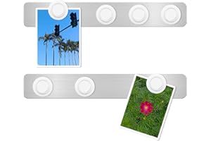 DUJEQM 2PCS Tableau Magnétique Mural et Frigo - Tableau Aimanté avec 7 Aimants Blancs, Tableau d'Affichage, Plaque Magnétique Bande Magnétique Autocollantes pour Bureau École Maison Photos Documents