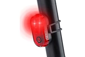 DANSI Büchel Fanale posteriore per bicicletta a LED, ricaricabile, con funzione di indicatore di freno, approvato StVZO, fanale posteriore per bicicletta, fanale posteriore per bicicletta