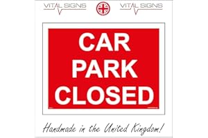 VITAL SIGNS DIRECT TR253 Car Park Closed Temporary Event Other Parking Car Vehicle No Spaces Sign 400mm x 300mm 3mm Standard Foamex Foamboard