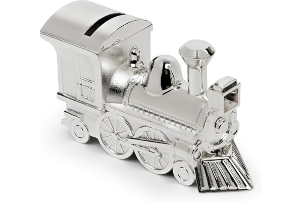 Zilverstad 6752261 Sparbössa Tåg/Lokomotiv 15,5 x 5,5 x 8 cm Silverpläterad