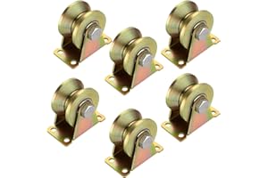 GOIEHIR Ruedas Poleas para Cuerda, 6 Piezas Rueda con Ranura en V para Poleas, Equipo De Fitness, Tendederos, Rieles, Maquinaria Industrial, 30mm
