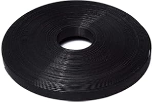 GUGULUZA 50 Yards Polyester Boning for Sewing Wedding Dress Corset Nursing Cap Making 6/8/12/15 mm (Black - 6mm)