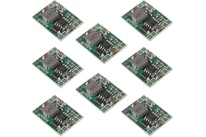 AITRIP Lot de 8 mini convertisseurs MP1584EN DC-DC Buck Module d'alimentation réglable 24 V à 12 V 9 V 5 V 3 V