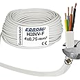 VMVL Kabel - Stroomkabel - 2x0.75mm - 2 Aderig - 10 Meter - H03VV-F - Zwart | BES LED