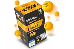 ‎DIEKER SPORTS Dieker Sports Premium Tischtennisbälle 3 Stern - [12, 42 & 100 Stück] - inkl. Videokurs - [erstklassige Ping Pong Bälle] - Nach ITTF Turnierstandard - Tischtennisbälle Outdoor Tischtennis Zubehör