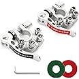 ELECDON Battery Terminal Connectors, 2PCS Quick Release Disconnect Car Battery Terminal, Automobile Battery Terminal Card, Positive Negative for SAE/JIS Type A Posts
