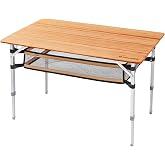 KingCamp 4-folding bamboo table L +mesh