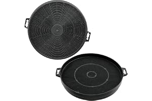 jpshop Aktivt kolfilter Ø 21 cm anpassningsbar till Ariston Whirlpool Bosch 2 st