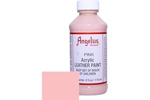 Angelus Acrylic Leather Paint - Pink, 4 Ounces