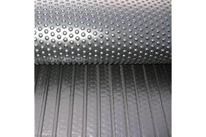 ARK MAT Horse Stable Floor Mats - Heavy Duty Rubber - 12mm Thick - 6ft x 4ft - Non Slip Bubbletop Matting - Grooved Underside For Drainage