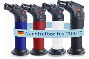 UNILITE Feuerzeug MIT Gas - Sturmfeuerzeug Gas Brenner mit Jet Flamme – nachfüllbar – 4 Stück im Set – Jetflame – Nachfüller – Elektronik Feuerzeug - Feuerzeuge