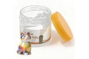 PIAENY Museum Gel 170g Clear Exhibit Gel, Non-Toxic Museum Putty Alternative for Securing Antiques and Collectibles, Transparent Museum Wax-Style Adhesive for Home Decoration, Gallery Displays and Safe Exhib