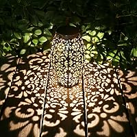 Solar Laterne Lichter für hängende Outdoor-Ornamente Geschenk Outdoor-Dekoration Tischlaterne Solar Silber Licht…