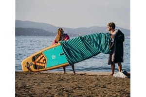 fatstick Stand Up Paddle Board Stretch Sock Cover - Fits 10ft to 11.5ft Boards - Protect SUP & Surf Boards - Doubles Up as Beach Towel or Blanket