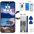 EFaith for iPhone Xs Max Screen Replacement LCD 6.5 inch Full HD Display,3D Touch Screen Display Digitizer Frame Repair kit with Waterproof Adhesive, Tools, Tempered Glass (XS MAX-LCD)