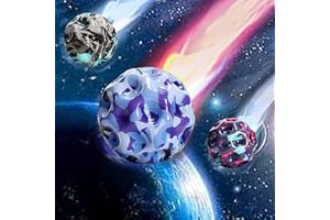 LUKIUP Pelotas espaciales Extreme High Bouncing Ball, Colorido Moon Ball de 7CM, Bouncing SpaceBall Pelota de Goma de Rebote Pelota de Entrenamiento Deportivo, Juguete para Lanzar, Antiestrés