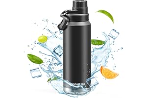 OUTDOUSE PRO Borraccia Termica, Borraccia in Acciaio Inox- 532 ml, 710 ml, 946 ml, con revestimiento cerámico esmaltado, botella isotérmica para deportes al aire libre, diseño a prueba de fugas (946 ml)
