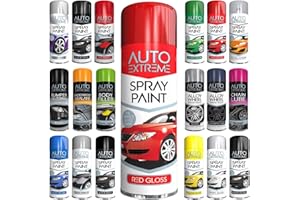 Classic Signature - 1 x Auto Extreme Red Gloss Spray Paint 250ml, Professional Quality, Perfect Finish for Cars, Bikes,Vans, Metal, Wood