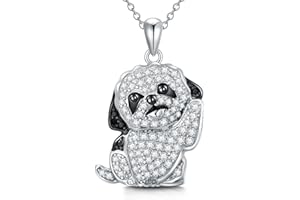 SELKAT Dog Necklaces 24 Breeds of Dogs Necklaces S925 Sterling Silver Dog pendant Corgi/Husky/Labrador/Shepherd Dog Necklaces for Women Girls gifts