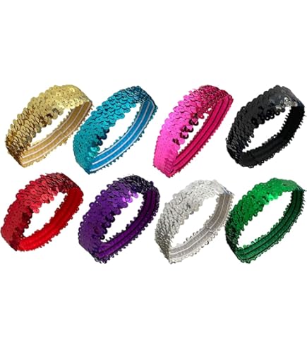 EUPSIIU 4 stuks Glitter Pailletten Tie voor mannen, verstelbare sparkling halsband, mannen vrouwen elastische halsband voor volwassenen kinderen cocktail kip bruiloft feest kostuum (4PCS