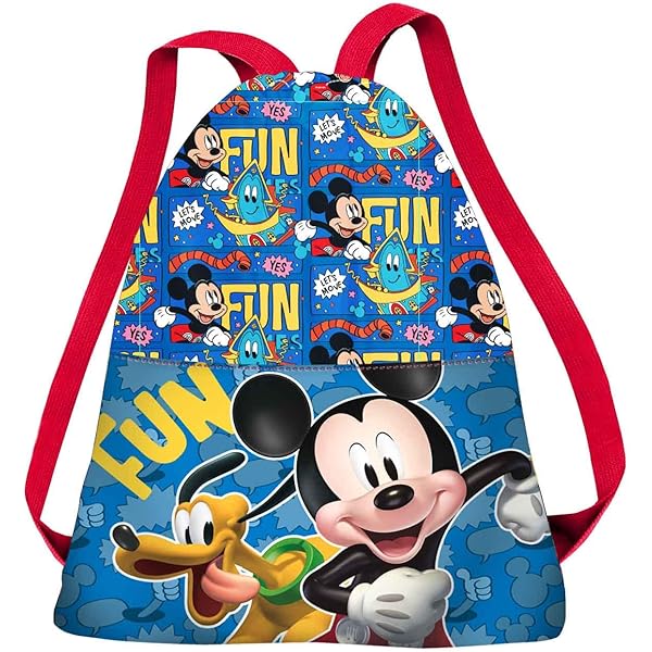 Mickey Mouse Only One Mochila Saco Plano Junior, Mochila, Ideal